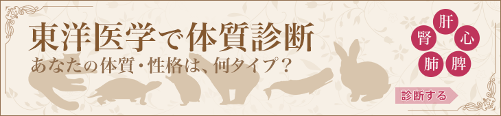 東洋医学で体質診断 あなたの体質・性格は何タイプ？